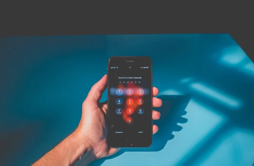 hand-holding-phone-online learning-security