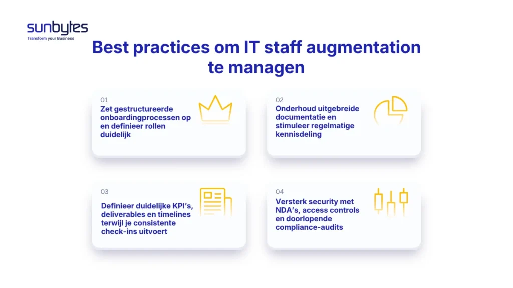Best practices om IT staff augmentation te managen