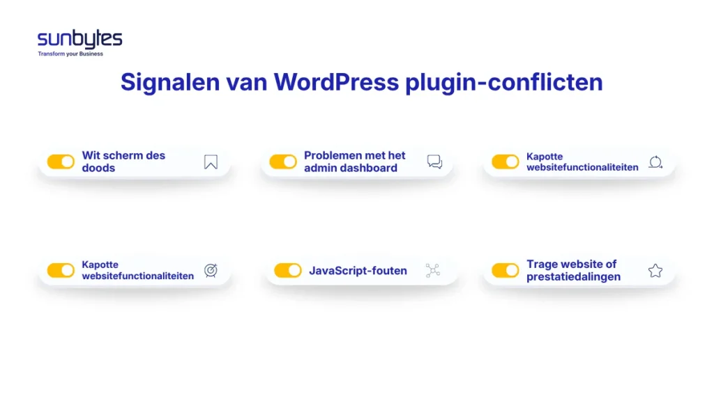 Signalen van WordPress plugin-conflicten