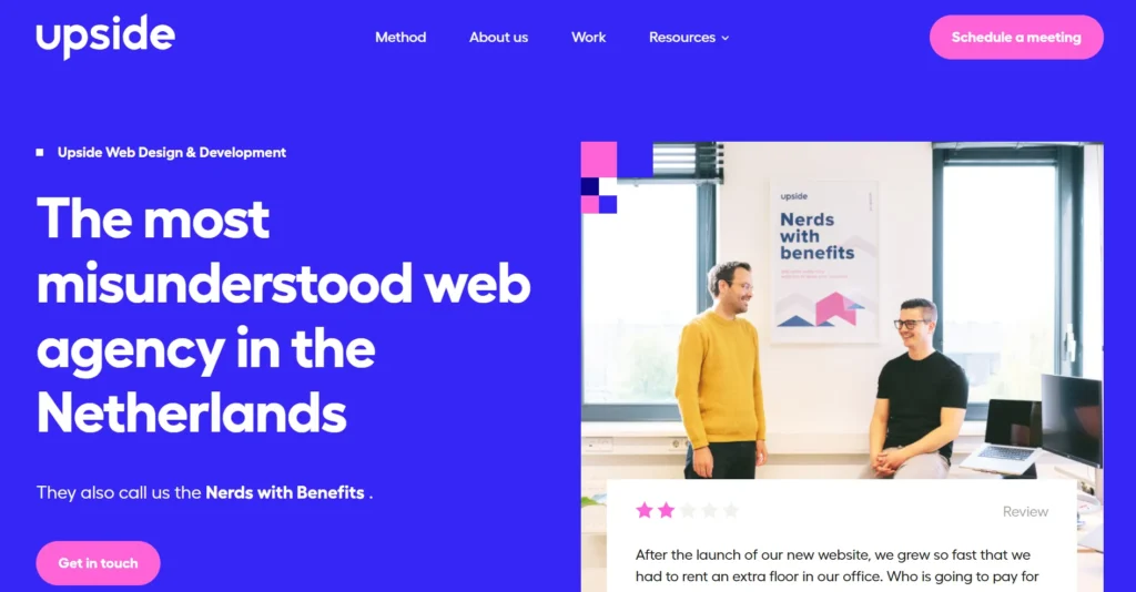 Top web development companies in the Netherlands_Upside