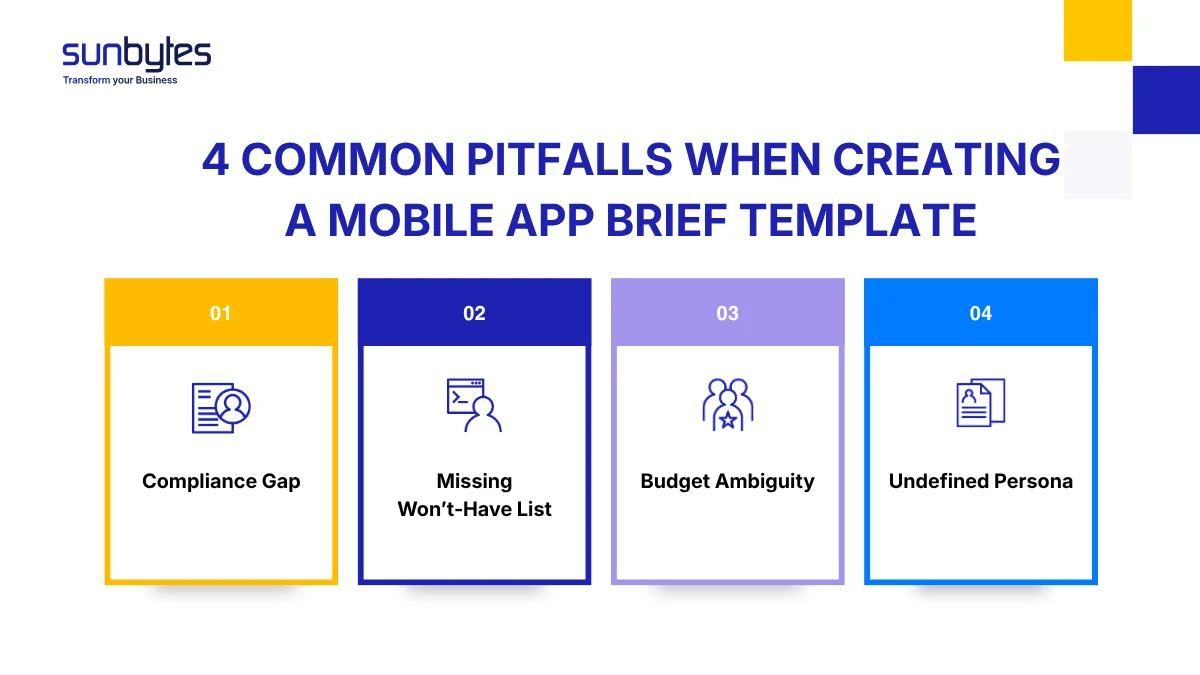4 common pitfalls when creating a mobile app brief template