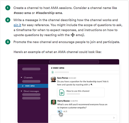 How to create an AMA challenge on Slack image