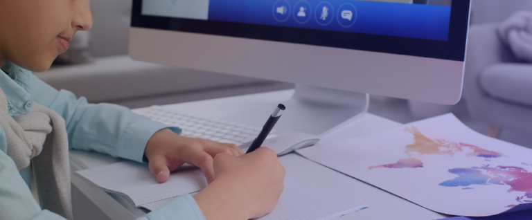 Secured online learning space for students