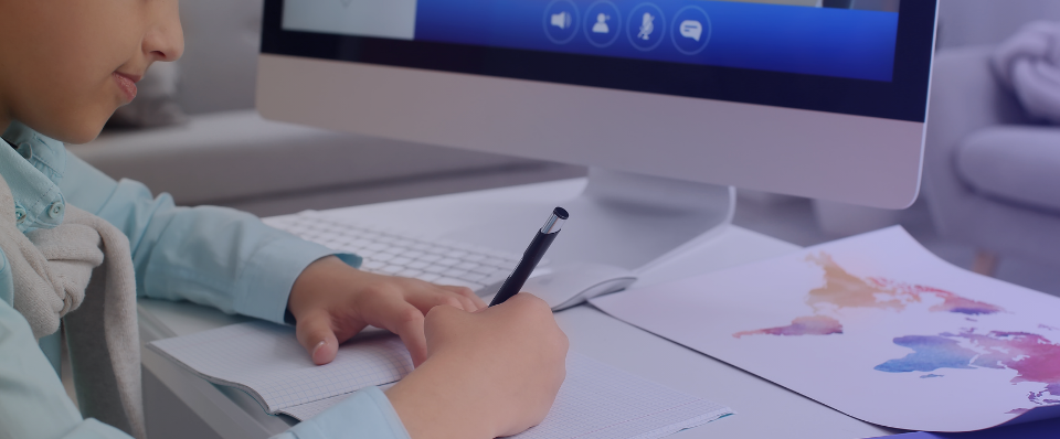 Secured online learning space for students