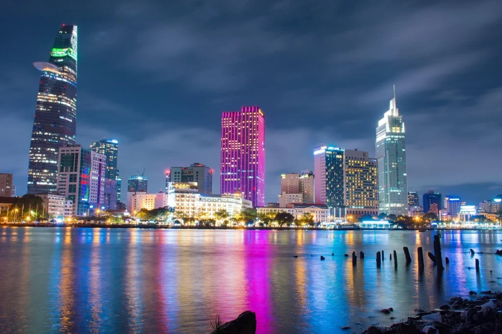vietnam city by night