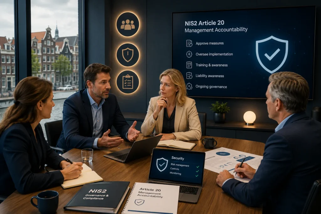 Dutch board structure and NIS2 Article 20 management accountability