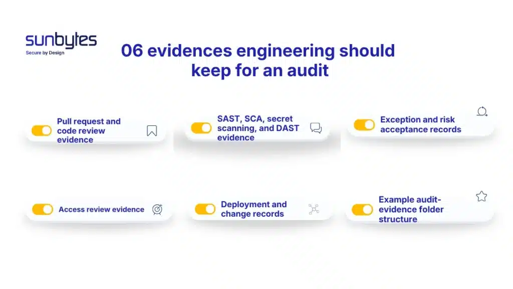 06 evidences engineering should keep for an audit