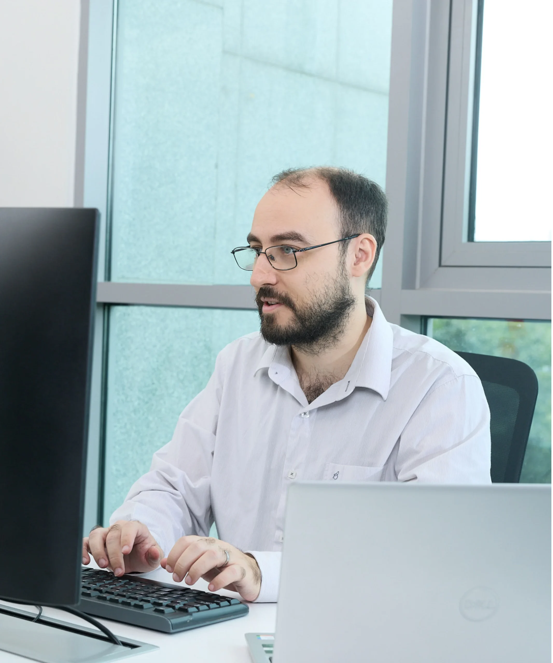 Developer working I Sunbytes Dedicated Development Team